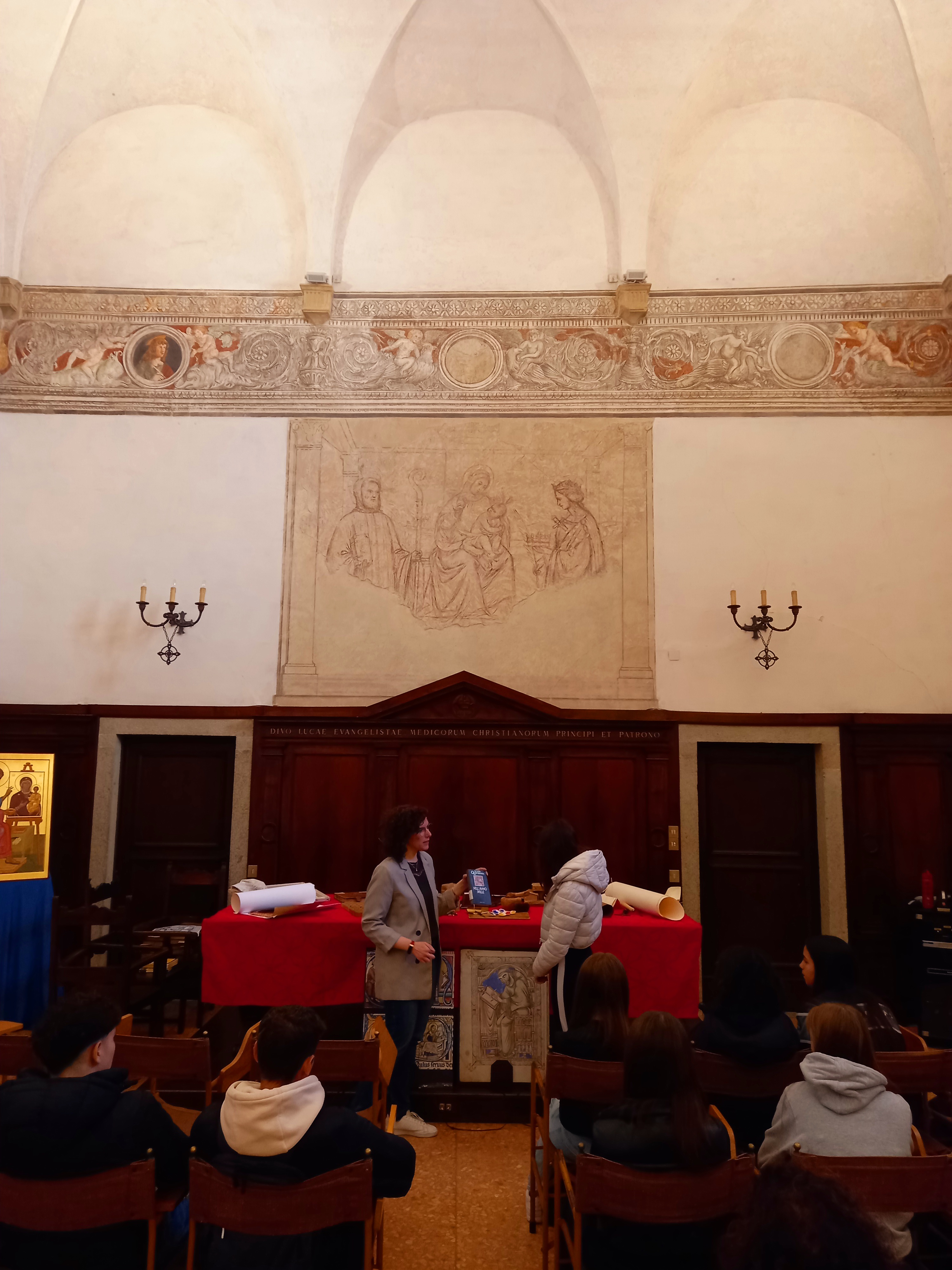 Attività didattica nella prima biblioteca monastica